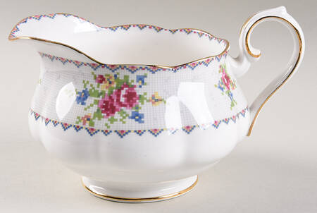 Petit Point Round Gravy Boat