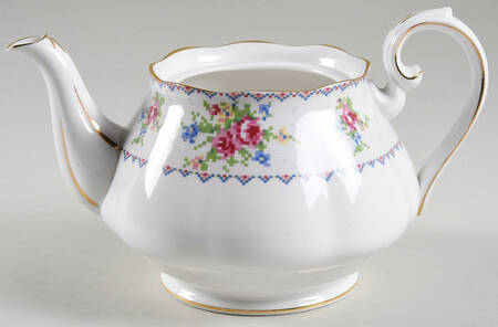 Petit Point Small Teapot No Lid
