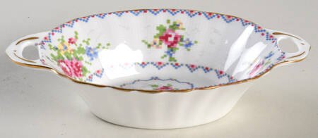 Petit Point 5" Oval Sweet Meat Dish