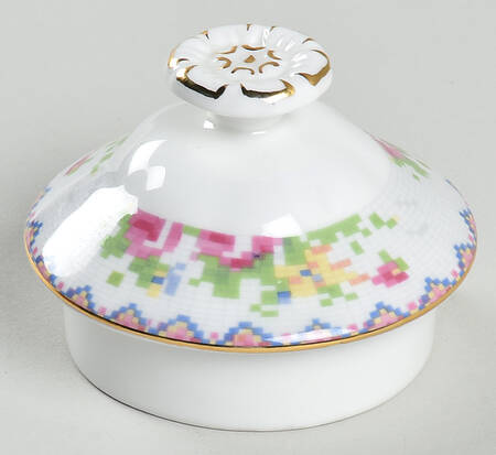 Petit Point Lid for Mini Teapot