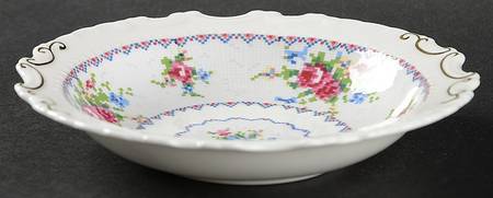 Petit Point Round Sweet Meat Dish by Royal Albert