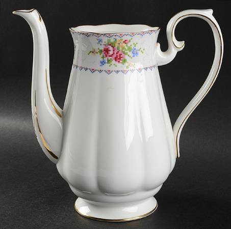 Petit Point Coffee Pot No Lid
