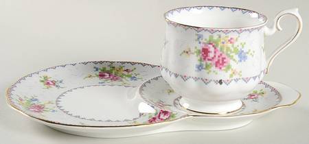 Petit Point Cup for Dessert Plate & Cup Set