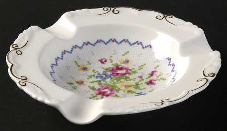 Petit Point 6" Ashtray