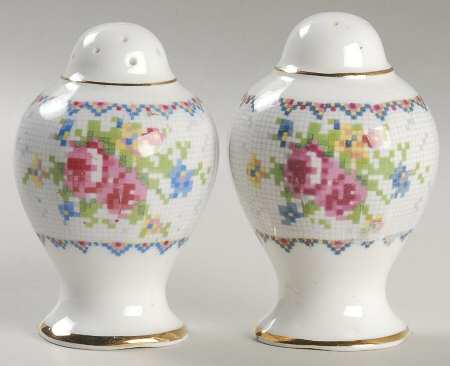 Petit Point Salt & Pepper Set