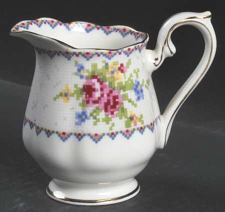 Petit Point Mini Creamer by Royal Albert