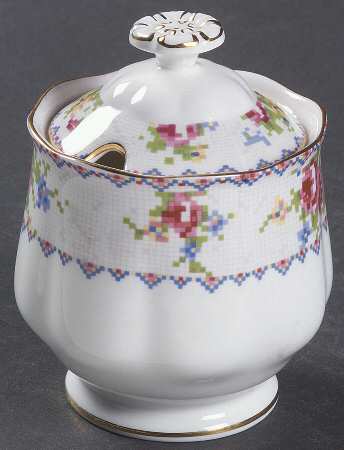Petit Point Marmalade & Lid by Royal Albert
