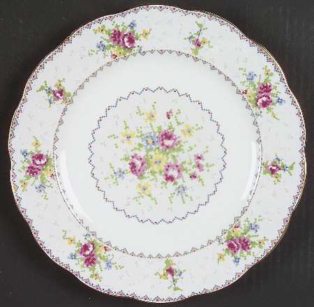 Petit Point Luncheon Plate