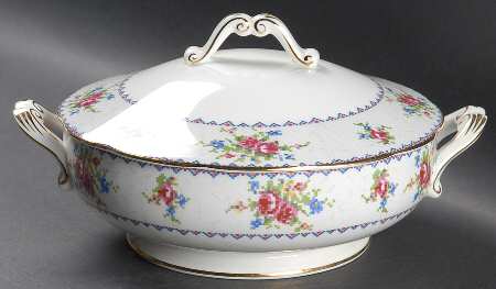 Petit Point Round Covered Vegetable by Royal Albert