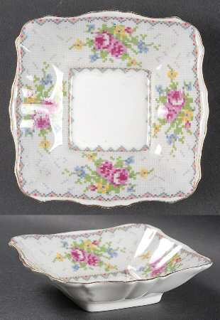 Petit Point 4" Square Sweet Meat by Royal Albert