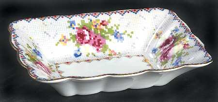 Petit Point 5" Rectangular Sweet Meat by Royal Albert