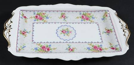 Petit Point Large Sandwich Tray by Royal Albert