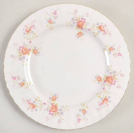 Peach Rose Salad Plate