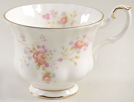 Peach Rose Footed Cup