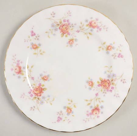Peach Rose Bread & Butter Plate