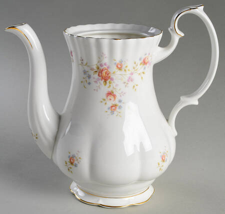Peach Rose Coffee Pot No Lid