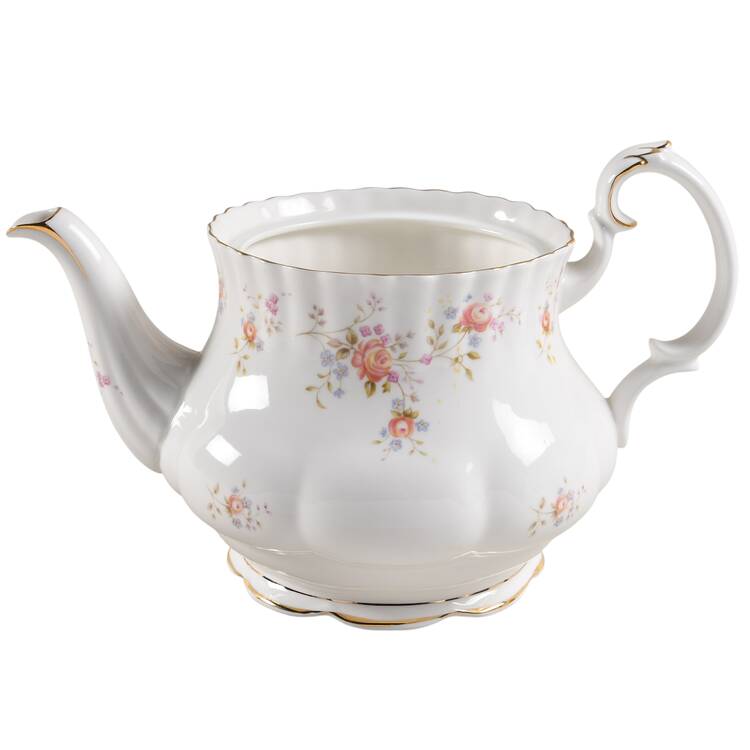 Peach Rose Teapot No Lid