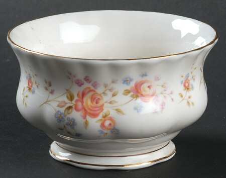 Peach Rose Open Sugar Bowl