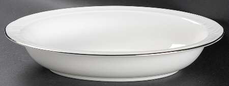 Platino 10" Oval Vegetable Bowl