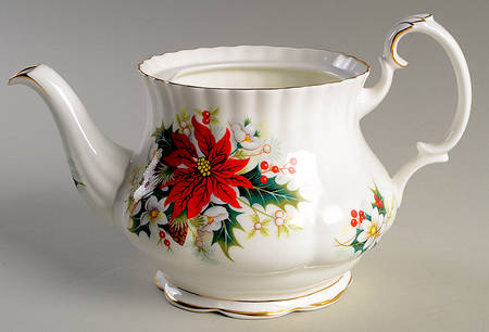Poinsettia Teapot No Lid