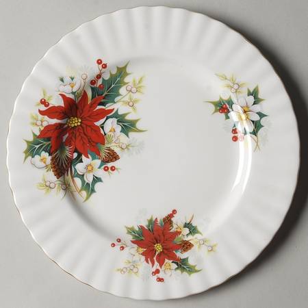 Poinsettia Salad Plate