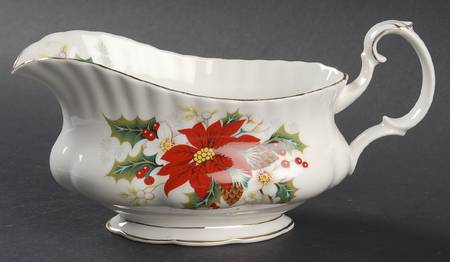 Poinsettia Gravy Boat