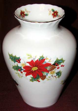 Poinsettia 6" Bud Vase