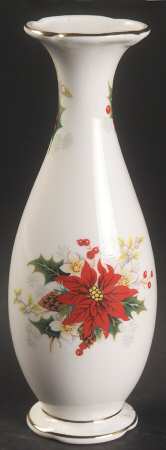Poinsettia 7" Bud Vase