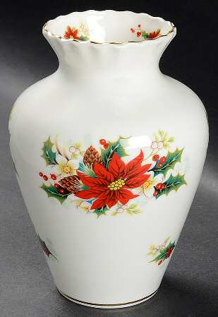 Poinsettia 7" Vase