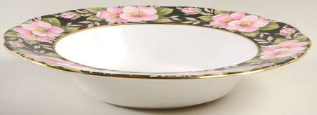 Provincial Flowers Large Rim Soup Bowl