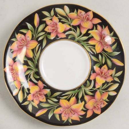 Provincial Flowers Saucer for Footed Demitasse Cup