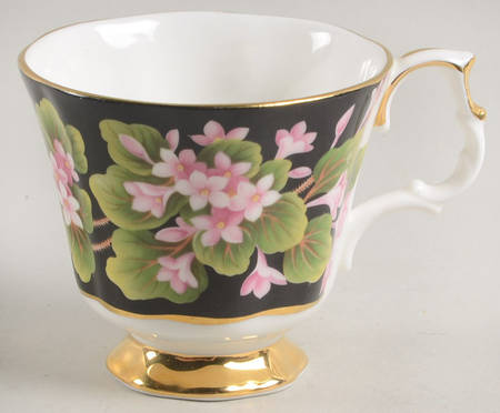 Provincial Flowers Footed Demitasse Cup