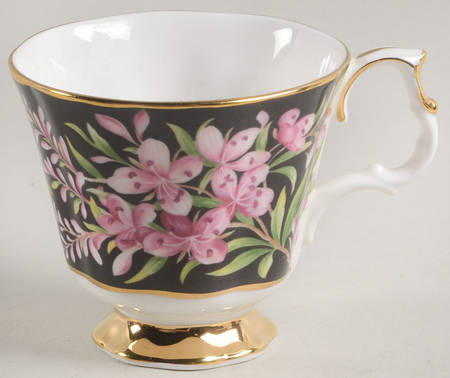 Provincial Flowers Footed Demitasse Cup