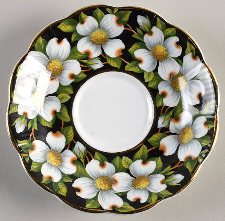 Provincial Flowers Saucer for Footed Cup