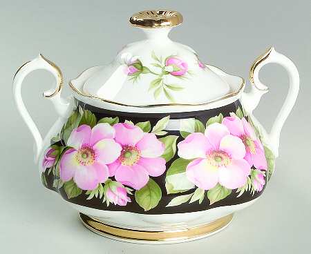 Provincial Flowers Sugar Bowl & Lid