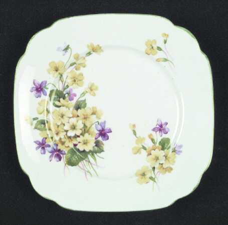 Primulette Square Bread & Butter Plate by Royal Albert