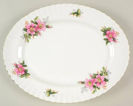 Prairie Rose 13" Oval Serving Platter