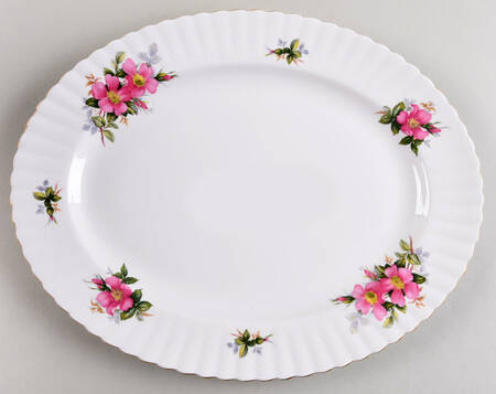 Prairie Rose 15" Oval Serving Platter