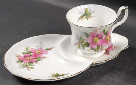 Prairie Rose Dessert Plate & Cup Set