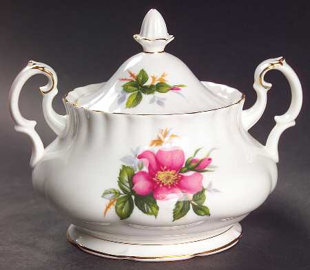 Prairie Rose Sugar Bowl & Lid