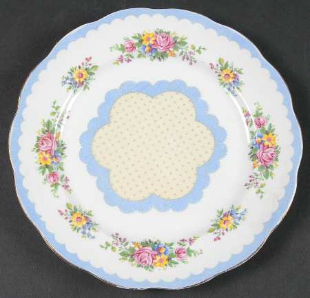 Prudence Blue Salad Plate by Royal Albert