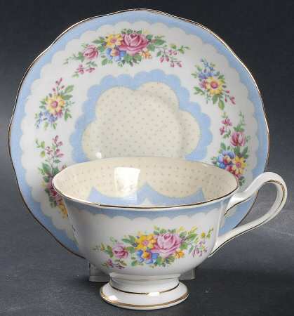 Prudence Blue Footed Cup & Saucer Set