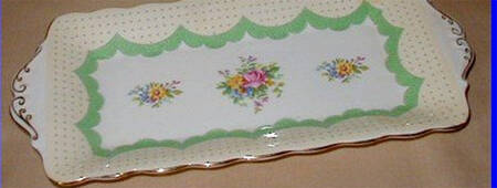 Prudence Green Large Sandwich Tray