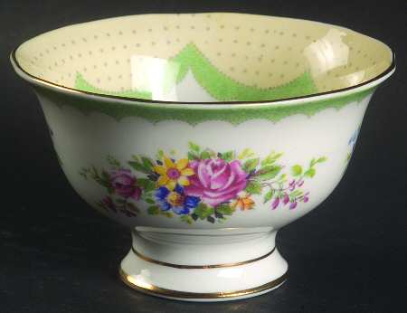 Prudence Green Mini Open Sugar Bowl