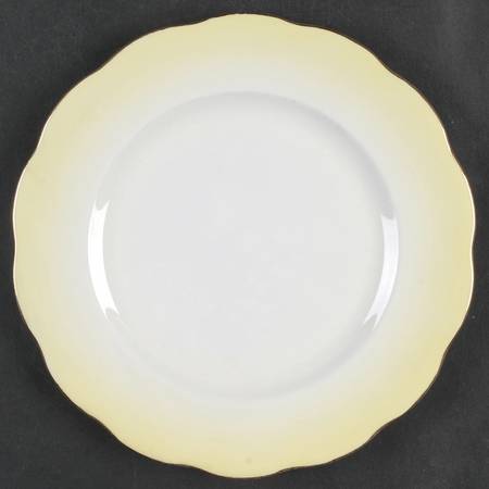 Rainbow Yellow Salad Plate