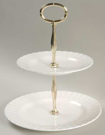 Reverie 2-Tiered Serving Tray (Salad & Bread/Butter Plate)