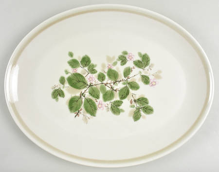 Rose Arbour 16" Oval Serving Platter