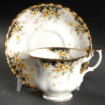 Royal Ascot Footed Cup & Saucer Set