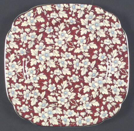 Royal Brocade Square Salad Plate
