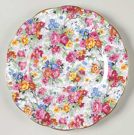 Rose Chintz (Bone China Bkstamp) Bread & Butter Plate